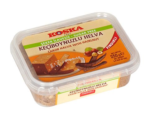 250 g Diabetic / No sugar Added Carob Halva with Hazelnut