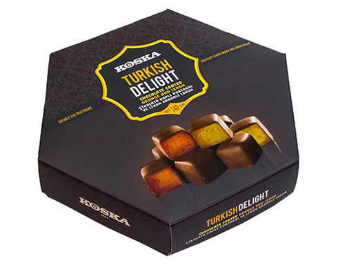 140 g Chocolate Coated Orange & Lemon Flavored Turkish Delight